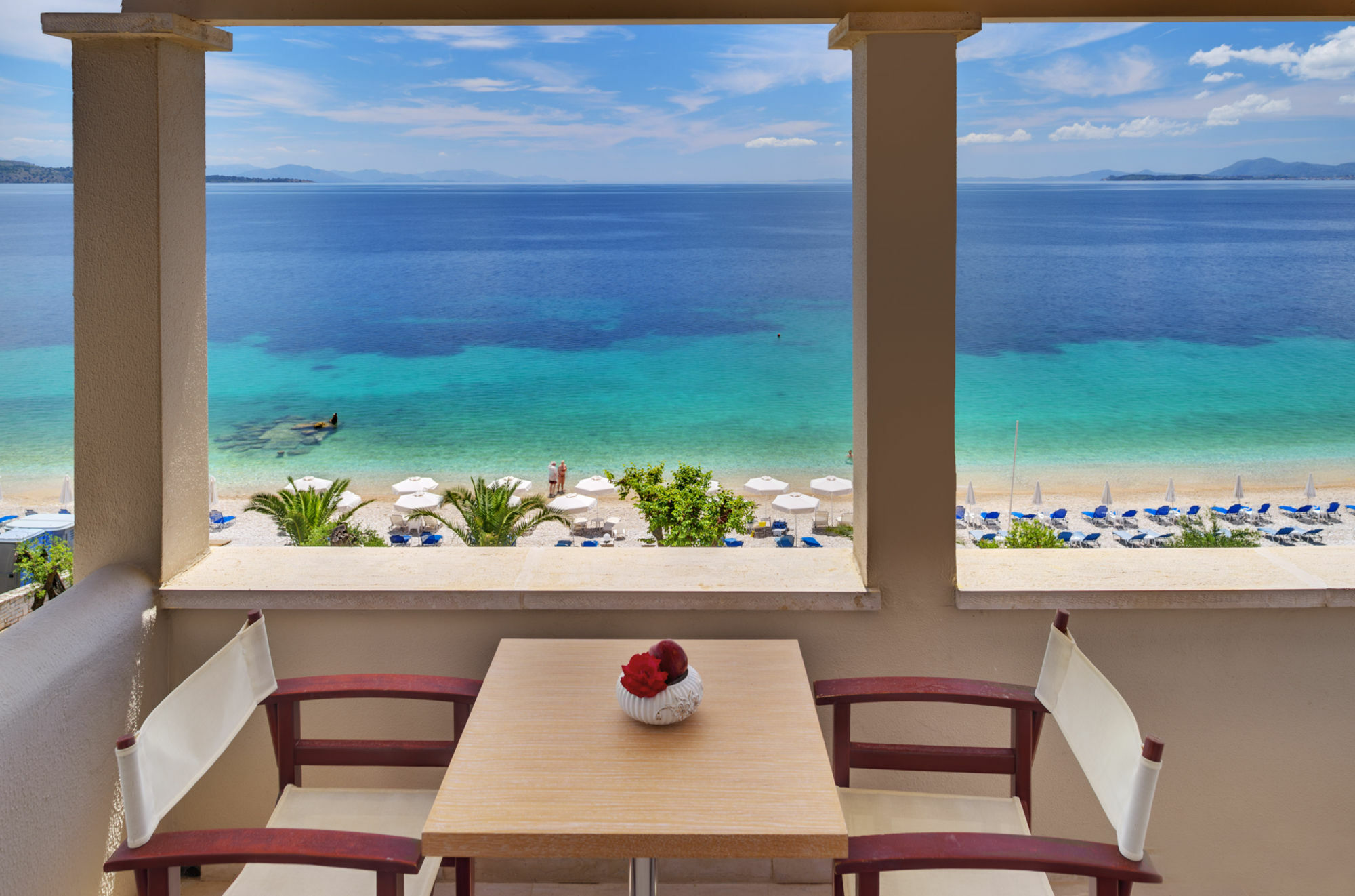 Krouzeri Beach Apartments Katavolos ภายนอก รูปภาพ